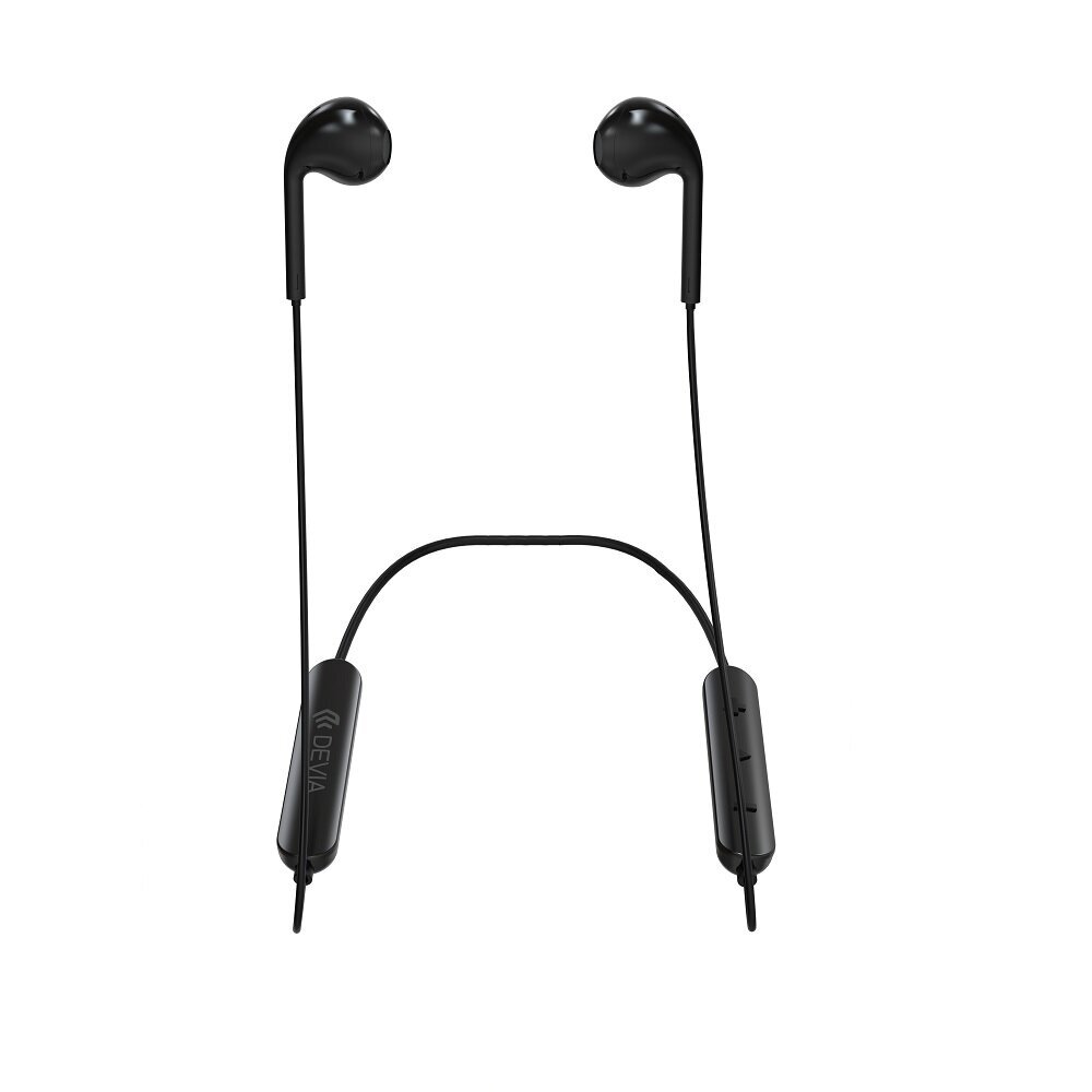 Devia Bluetooth earphones Kintone Neck black цена и информация | Kõrvaklapid | kaup24.ee