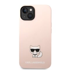 Karl Lagerfeld Liquid Silicone Choupette Case for iPhone 14 Plus Pink цена и информация | Чехлы для телефонов | kaup24.ee