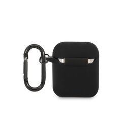 AMG Liquid Silicone Case for Airpods 1/2 Black hind ja info | Kõrvaklappide tarvikud | kaup24.ee