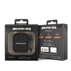 AMG Liquid Silicone Case for Airpods 1/2 Black hind ja info | Kõrvaklapid | kaup24.ee