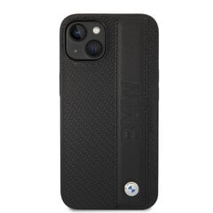 BMW Signature Leather Big Logo Case for iPhone 14 Plus Black hind ja info | Telefoni kaaned, ümbrised | kaup24.ee