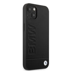 BMW Leather Hot Stamp Case for iPhone 14 Plus Black hind ja info | BMW Mobiiltelefonid, foto-, videokaamerad | kaup24.ee