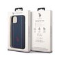 U.S. Polo PU Leather Stitched Lines Case for iPhone 14 Navy hind ja info | Telefoni kaaned, ümbrised | kaup24.ee