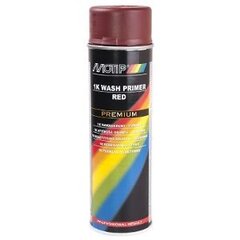 Punane professionaalne reaktiivne krunt Motip 1K Wash Primer Red, 500 ml hind ja info | Autokeemia | kaup24.ee