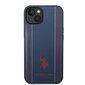 U.S. Polo PU Leather Stitched Lines Case for iPhone 14 Plus Navy hind ja info | Telefoni kaaned, ümbrised | kaup24.ee