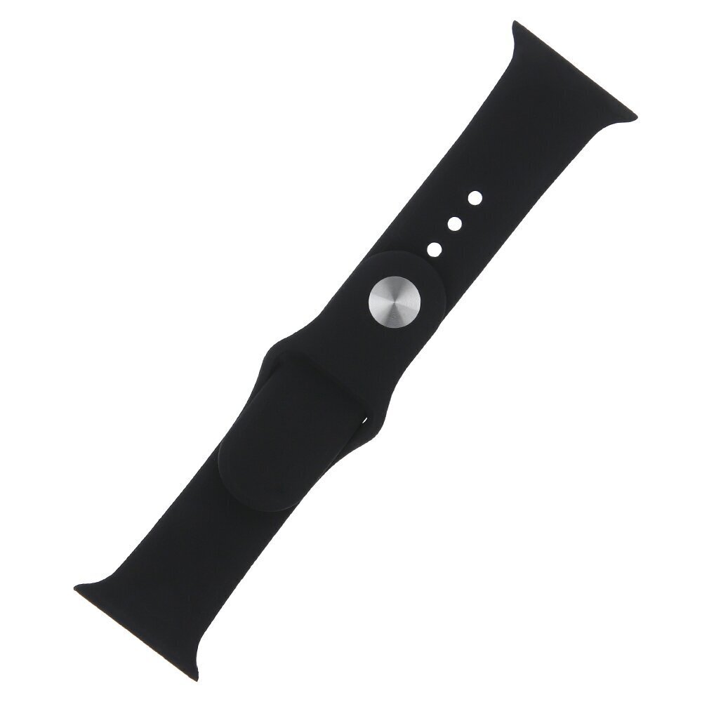 Silicone band S / M for Apple Watch 38 / 40 / 41mm black hind ja info | Nutikellade ja nutivõrude tarvikud | kaup24.ee