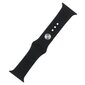 Silicone band S / M for Apple Watch 38 / 40 / 41mm black цена и информация | Nutikellade ja nutivõrude tarvikud | kaup24.ee