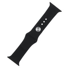 Silicone band M / L for Apple Watch 38 / 40 / 41mm black hind ja info | Nutikellade ja nutivõrude tarvikud | kaup24.ee