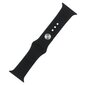 Silicone band M / L for Apple Watch 38 / 40 / 41mm black цена и информация | Nutikellade ja nutivõrude tarvikud | kaup24.ee