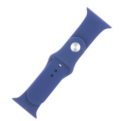 Silicone band M / L for Apple Watch 42 / 44 / 45mm midnight blue hind ja info | Nutikellade ja nutivõrude tarvikud | kaup24.ee