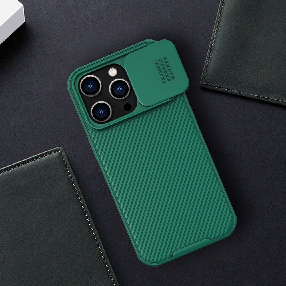 Nillkin CamShield PRO Hard Case for Apple iPhone 14 Pro Max Deep Green hind ja info | Telefoni kaaned, ümbrised | kaup24.ee