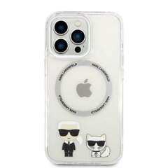 Karl Lagerfeld MagSafe Compatible Case Karl and Choupette for iPhone 14 Pro Transparent hind ja info | Telefoni kaaned, ümbrised | kaup24.ee