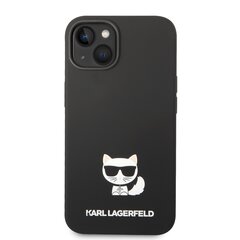 Karl Lagerfeld Liquid Silicone Choupette Case for iPhone 14 Black hind ja info | Telefoni kaaned, ümbrised | kaup24.ee