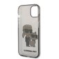 Karl Lagerfeld IML Glitter Karl and Choupette NFT Case for iPhone 14 Black цена и информация | Telefoni kaaned, ümbrised | kaup24.ee