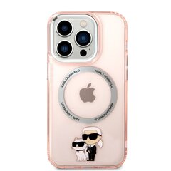 Karl Lagerfeld MagSafe Compatible Case IML Karl and Choupette NFT for iPhone 14 Pro Pink hind ja info | Telefoni kaaned, ümbrised | kaup24.ee