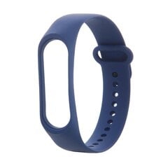 Silicone band for Xiaomi Mi Band 3 / 4 midnight blue hind ja info | Nutikellade ja nutivõrude tarvikud | kaup24.ee