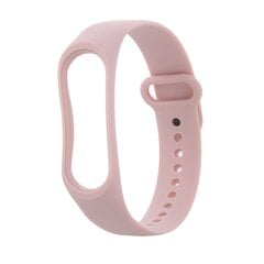 Silicone band for Xiaomi Mi Band 3 / 4 powder pink цена и информация | Аксессуары для смарт-часов и браслетов | kaup24.ee