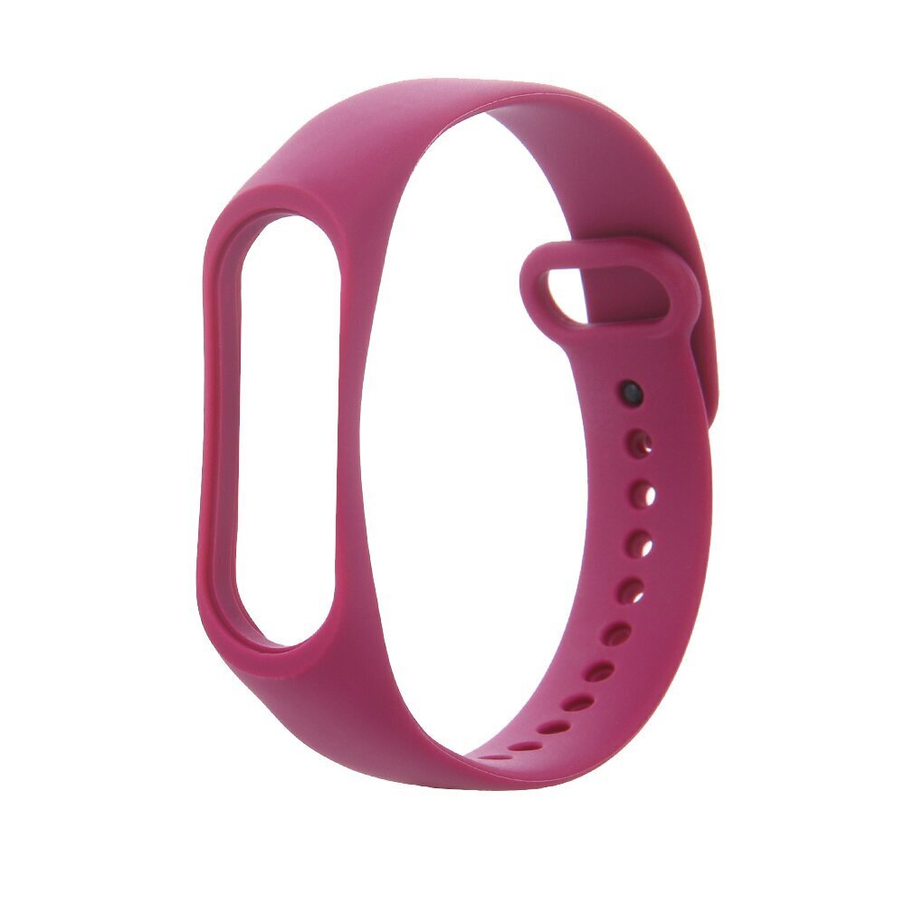 Silicone band for Xiaomi Mi Band 3 / 4 raspberry цена и информация | Nutikellade ja nutivõrude tarvikud | kaup24.ee