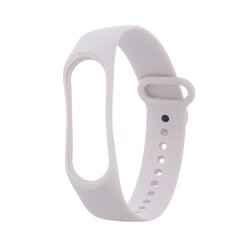 Silicone band for Xiaomi Mi Band 5 / 6 ivory цена и информация | Аксессуары для смарт-часов и браслетов | kaup24.ee