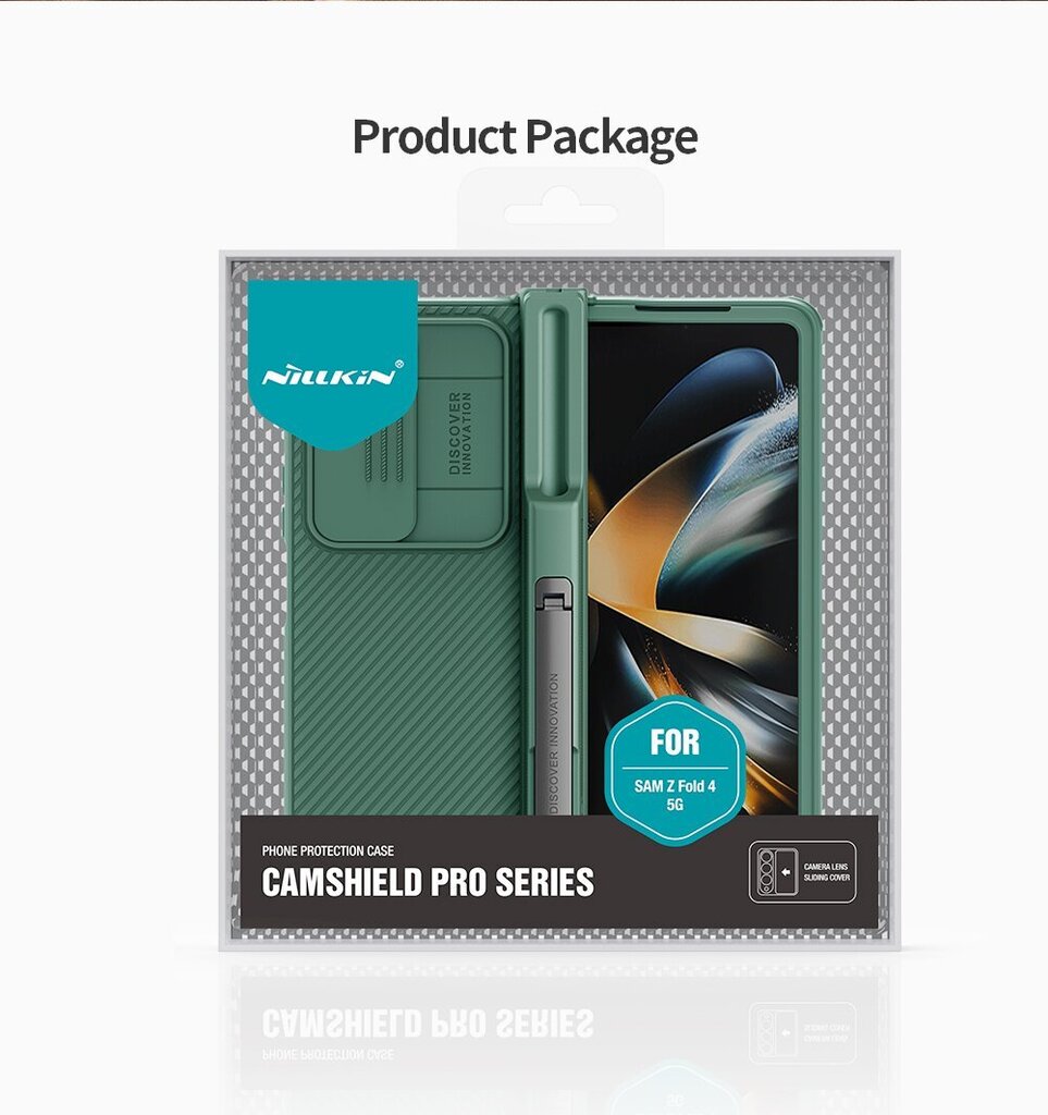 Nillkin CamShield PRO Slot+Stand Hard Case for Samsung Galaxy Z Fold 4 5G Blue hind ja info | Telefoni kaaned, ümbrised | kaup24.ee