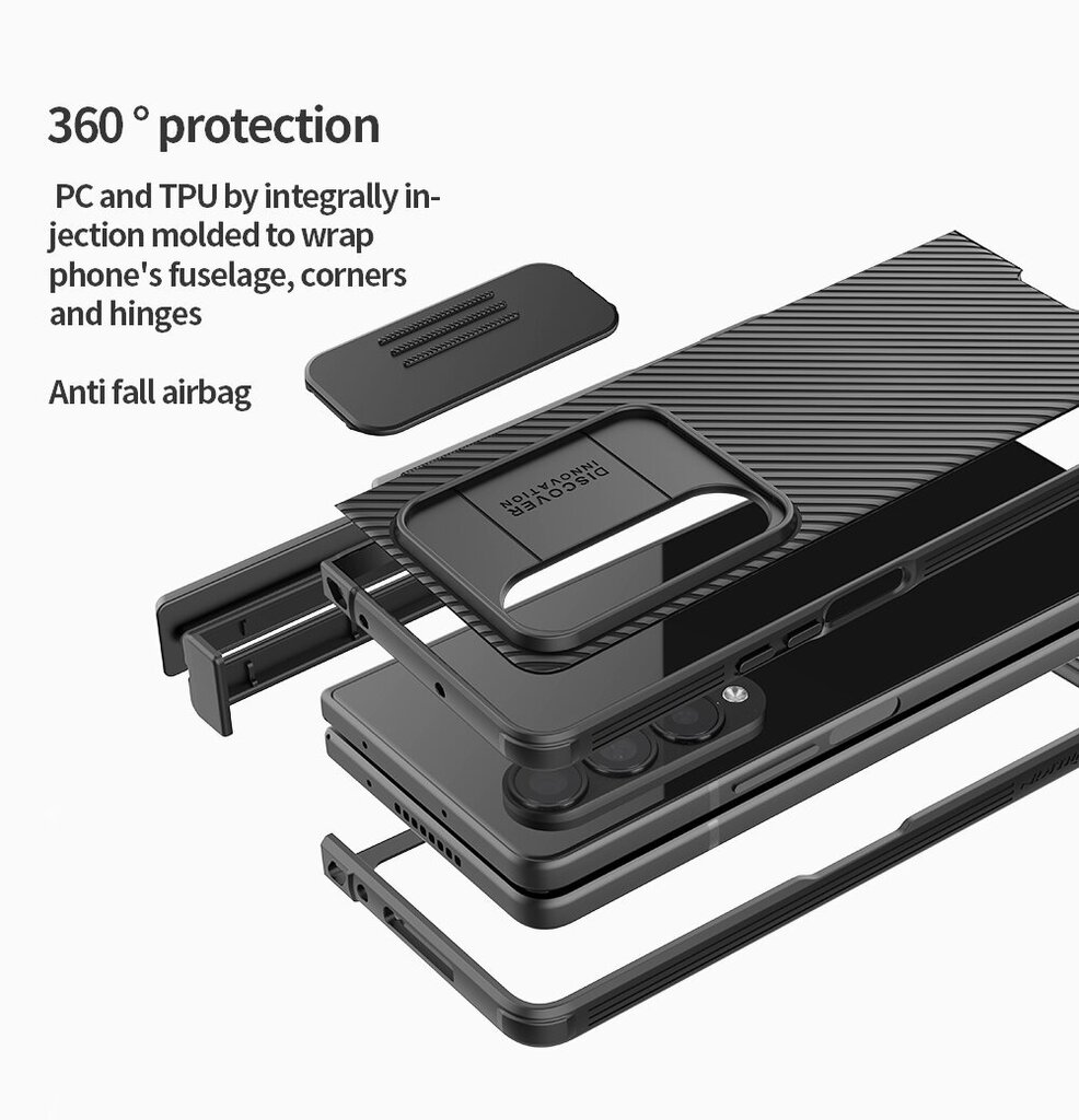 Nillkin CamShield PRO Slot+Stand Hard Case for Samsung Galaxy Z Fold 4 5G Blue hind ja info | Telefoni kaaned, ümbrised | kaup24.ee