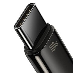 Baseus Tungsten Gold Cable USB to USB-C, 100W, 1 м (black) цена и информация | Кабели для телефонов | kaup24.ee