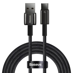 Baseus Tungsten Gold Cable USB to USB-C, 100W, 1 м (black) цена и информация | Borofone 43757-uniw | kaup24.ee