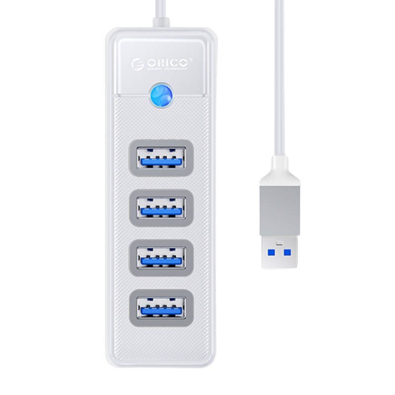 Orico Hub Adapter USB to 4x USB 3.0, 5 Gbps, 0.15m (White) hind ja info | USB jagajad, adapterid | kaup24.ee