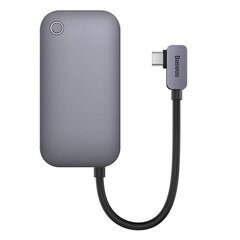 Hub 4in1 Baseus PadJoy Series USB-C to USB 3.0 + HDMI + USB-C PD + jack 3.5 мм (Grey) цена и информация | Адаптеры и USB-hub | kaup24.ee