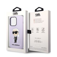 Karl Lagerfeld Liquid Silicone Ikonik NFT Case for iPhone 14 Pro Max Purple hind ja info | Telefoni kaaned, ümbrised | kaup24.ee