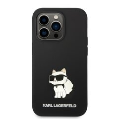 Karl Lagerfeld Liquid Silicone Choupette NFT Case for iPhone 14 Pro Max Black цена и информация | Чехлы для телефонов | kaup24.ee