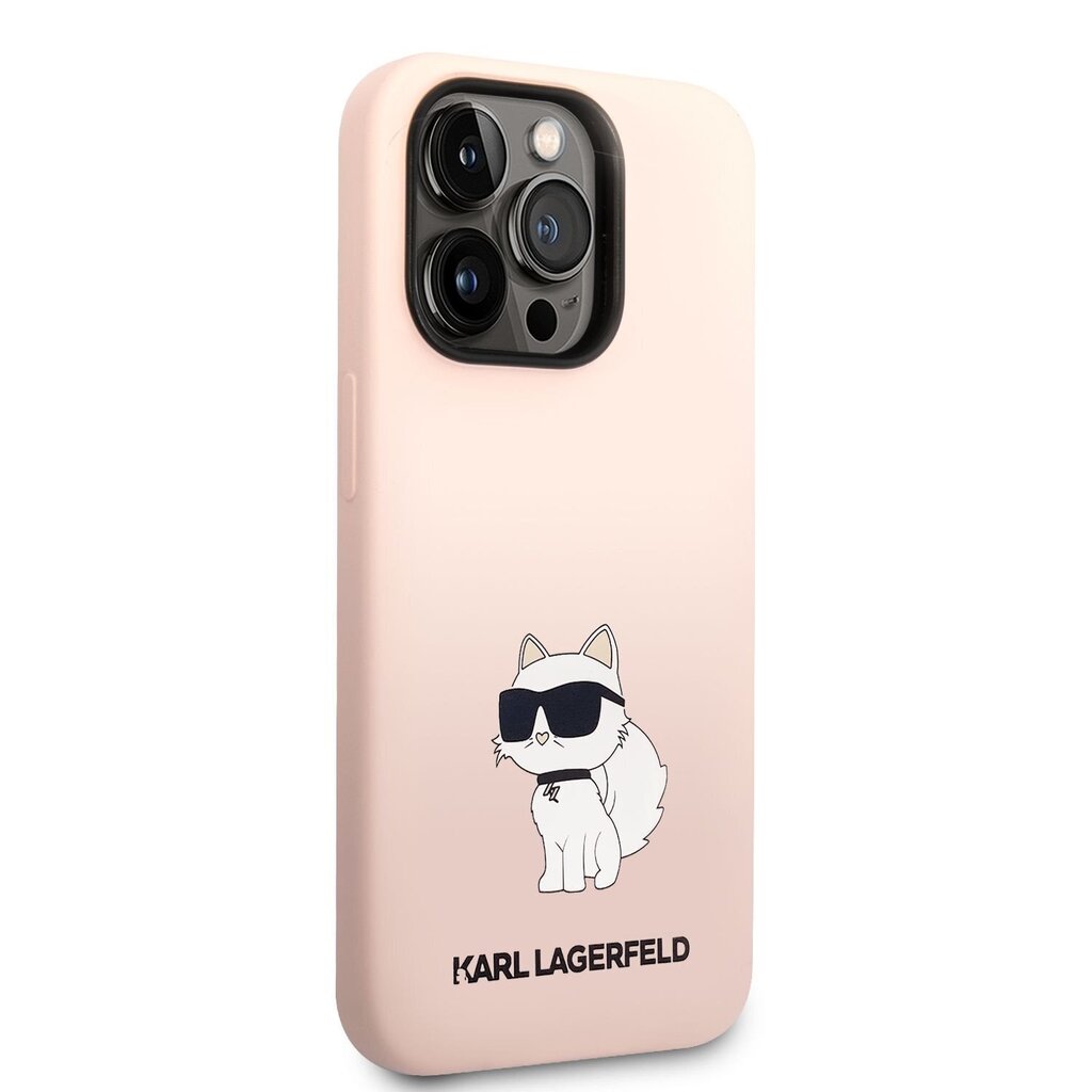 Karl Lagerfeld Liquid Silicone Choupette NFT Case for iPhone 14 Pro Max Pink hind ja info | Telefoni kaaned, ümbrised | kaup24.ee