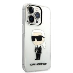 Karl Lagerfeld IML Ikonik NFT Case for iPhone 14 Pro Transparent hind ja info | Telefoni kaaned, ümbrised | kaup24.ee