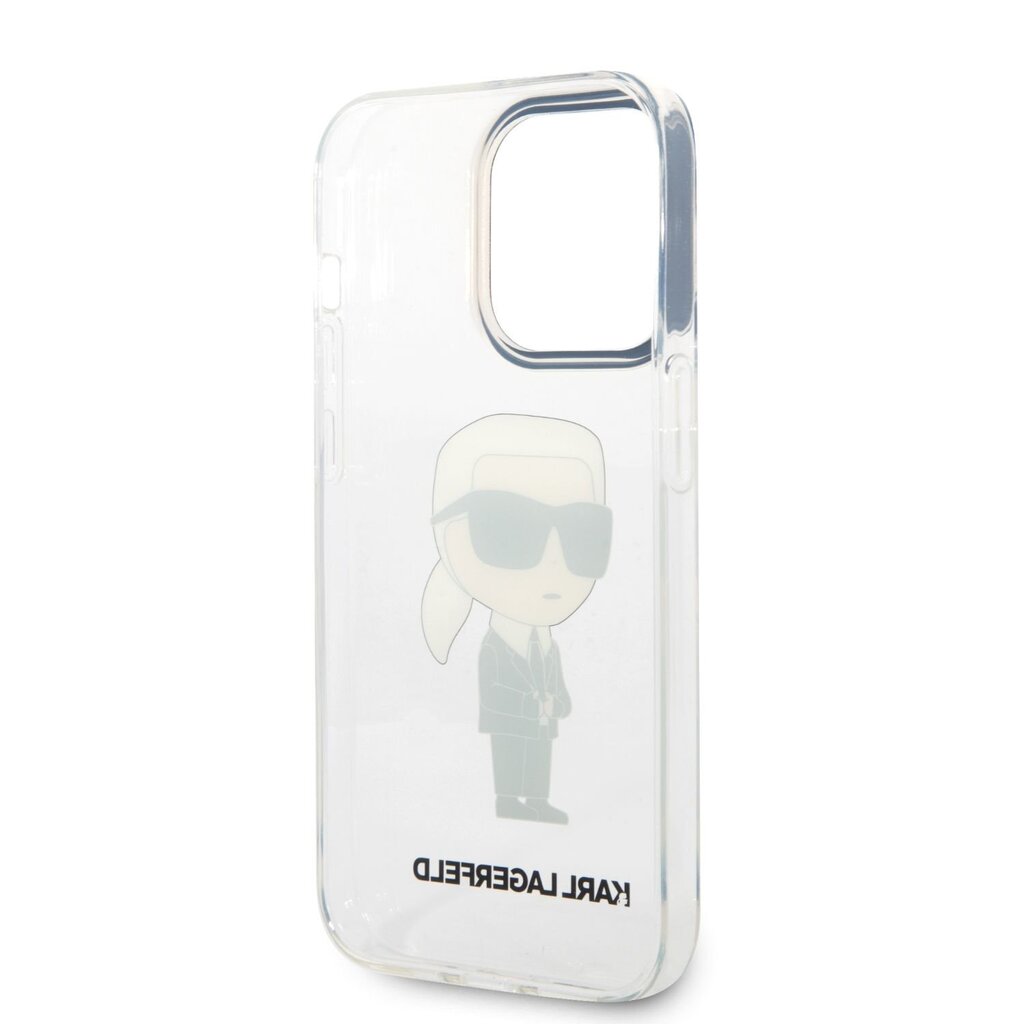 Karl Lagerfeld IML Ikonik NFT Case for iPhone 14 Pro Max Transparent цена и информация | Telefoni kaaned, ümbrised | kaup24.ee