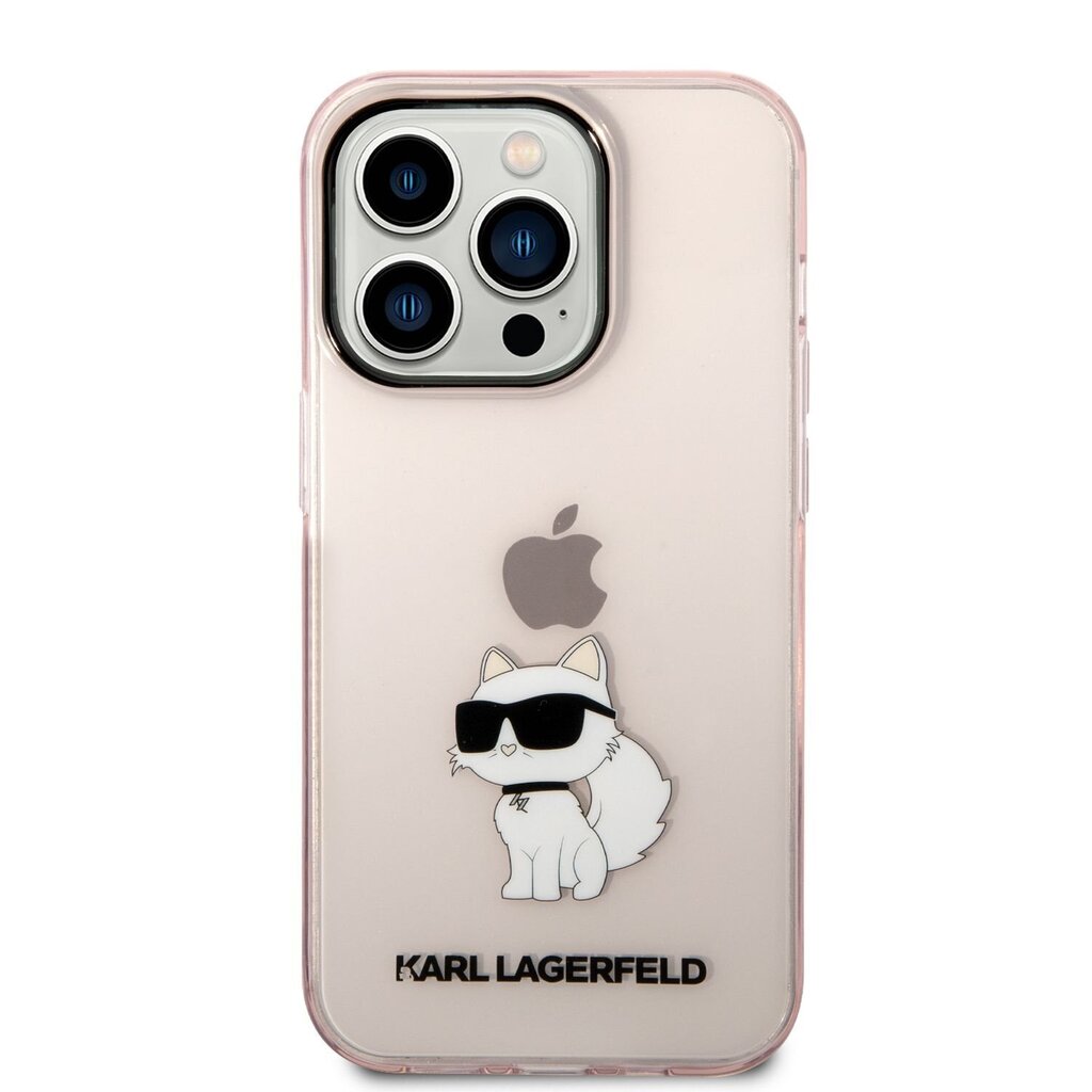 Karl Lagerfeld IML Choupette NFT Case for iPhone 14 Pro Pink hind ja info | Telefoni kaaned, ümbrised | kaup24.ee