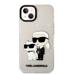 Karl Lagerfeld IML Glitter Karl and Choupette NFT Case for iPhone 13 Transparent цена и информация | Чехлы для телефонов | kaup24.ee