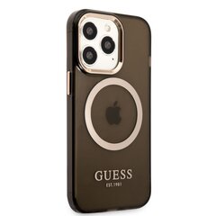 Guess Translucent MagSafe Compatible Case for iPhone 13 Pro Max Black цена и информация | Чехлы для телефонов | kaup24.ee