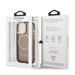 Guess Translucent MagSafe Compatible Case for iPhone 13 Pro Max Black hind ja info | Telefoni kaaned, ümbrised | kaup24.ee