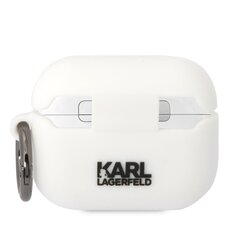 Karl Lagerfeld 3D Logo NFT Choupette Head Silicone Case for Airpods Pro White hind ja info | Karl Lagerfeld Arvutid ja IT- tehnika | kaup24.ee
