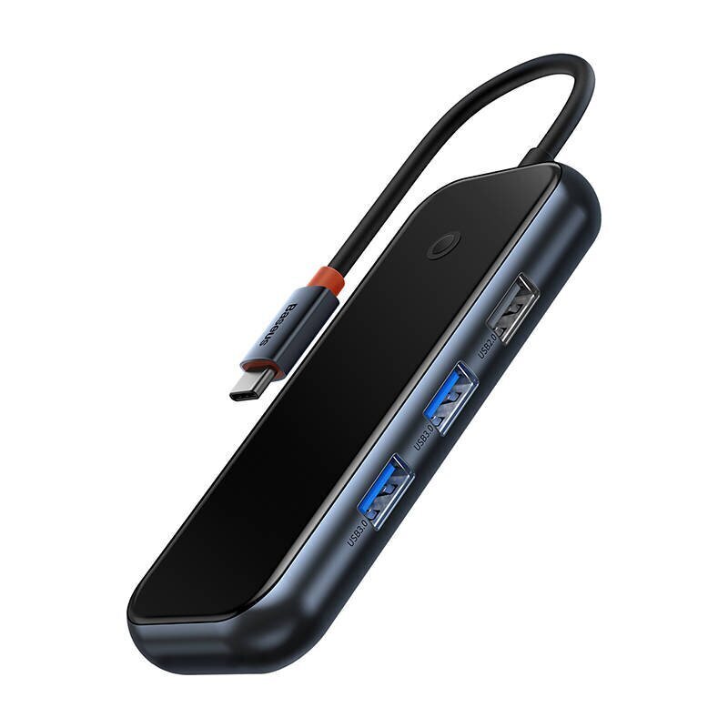 Hub 7in1 Baseus AcmeJoy Series USB-C to 2xUSB 3.0 + HDMI + USB 2.0 + USB-C PD + SD|TF (dark grey) цена и информация | USB jagajad, adapterid | kaup24.ee