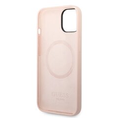 Guess Silicone Metal Logo MagSafe Compatible Case for iPhone 14 Pink hind ja info | Telefoni kaaned, ümbrised | kaup24.ee