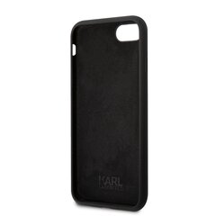 Karl Lagerfeld Liquid Silicone Ikonik NFT Case for iPhone 7|8|SE2020|SE2022 Black цена и информация | Чехлы для телефонов | kaup24.ee