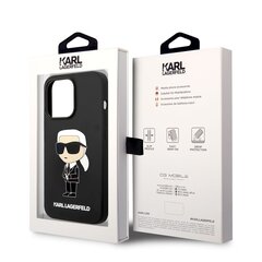 Karl Lagerfeld Liquid Silicone Ikonik NFT Case for iPhone 14 Pro Black цена и информация | Чехлы для телефонов | kaup24.ee