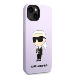 Karl Lagerfeld Liquid Silicone Ikonik NFT Case for iPhone 14 Purple hind ja info | Telefoni kaaned, ümbrised | kaup24.ee