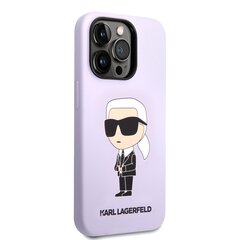 Karl Lagerfeld Liquid Silicone Ikonik NFT Case for iPhone 14 Pro Purple цена и информация | Чехлы для телефонов | kaup24.ee