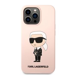 Karl Lagerfeld Liquid Silicone Ikonik NFT Case for iPhone 13 Pro Pink hind ja info | Telefoni kaaned, ümbrised | kaup24.ee