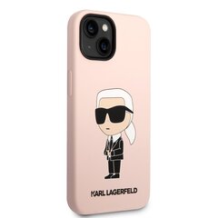 Karl Lagerfeld Liquid Silicone Ikonik NFT Case for iPhone 13 Pro Max Pink hind ja info | Telefoni kaaned, ümbrised | kaup24.ee