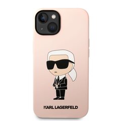 Karl Lagerfeld Liquid Silicone Ikonik NFT Case for iPhone 14 Pink hind ja info | Telefoni kaaned, ümbrised | kaup24.ee