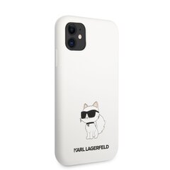 Karl Lagerfeld Liquid Silicone Choupette NFT Case for iPhone 11 White цена и информация | Чехлы для телефонов | kaup24.ee