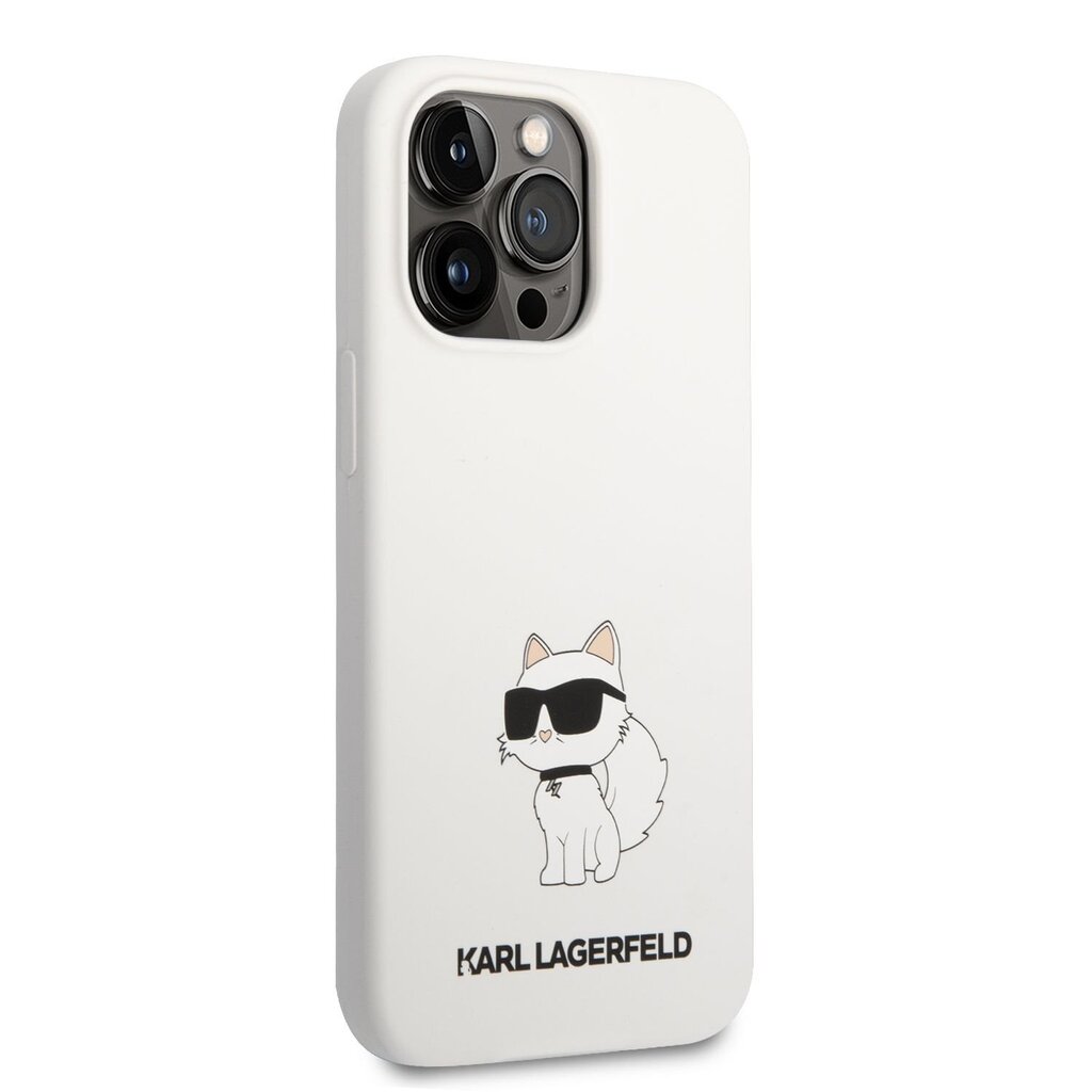 Karl Lagerfeld Liquid Silicone Choupette NFT Case for iPhone 13 Pro White hind ja info | Telefoni kaaned, ümbrised | kaup24.ee